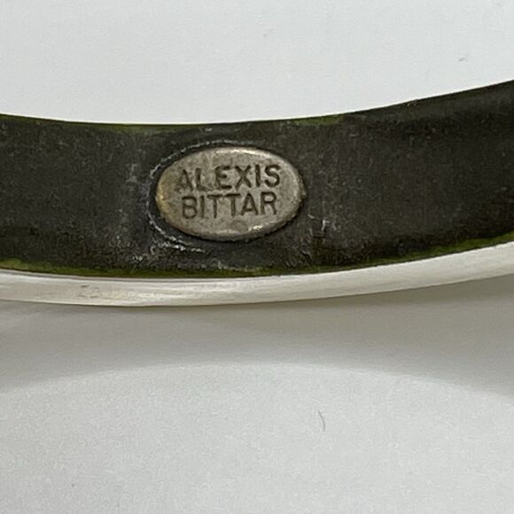 Alexis Bittar Clear‎ Cream Golden Frosted Lucite Bracelet Lot of 5 Quiet Luxury - Picture 9 of 16